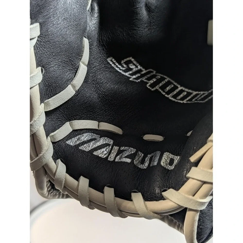 Mizuno Baseball Glove Left Hand Thrower 12 Inch Black Good Leather Mitt